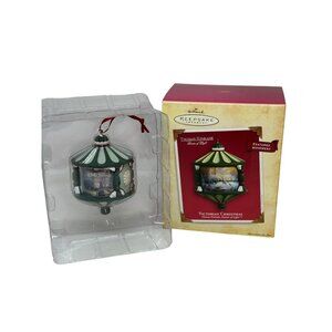 Hallmark 2004 Keepsake Ornament Thomas Kinkade Victorian Christmas Carousel 4"